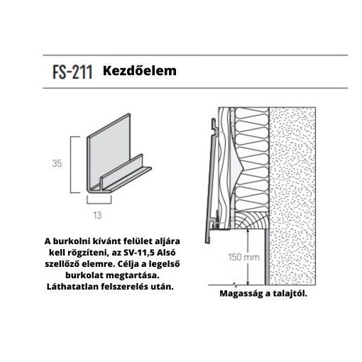 VOX FS-211 Kezdőelem 3 M