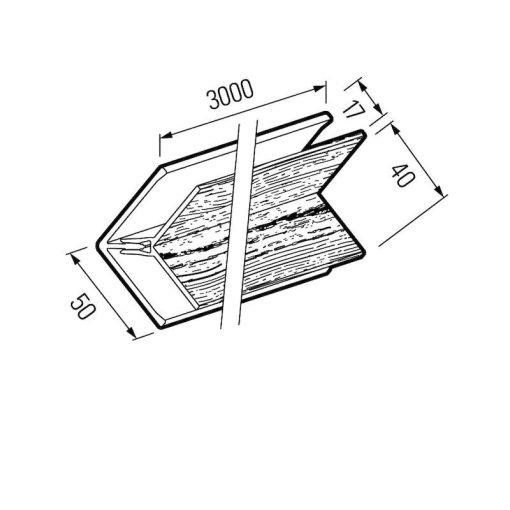 VOX FS-222  Univerzális Sarokelem Antracit 3 M 