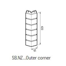 VOX SB-NZ-011 Külső Sarokelem Bristol  42 cm