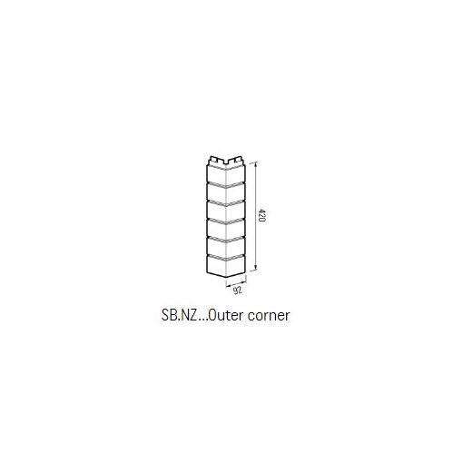 VOX SB-NZ-015 Külső Sarokelem Coventry 42 cm