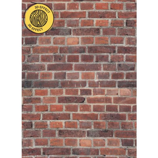 vilo motivo piros tégla hatású beltéri falburkolat 2,65 m