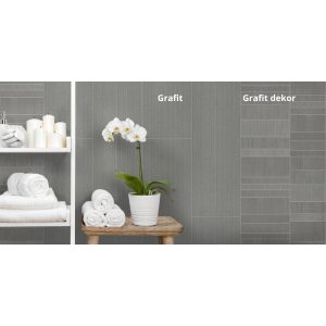   vilo motivo grafit dekor csempe hatású beltéri falburkolat 2,65 m