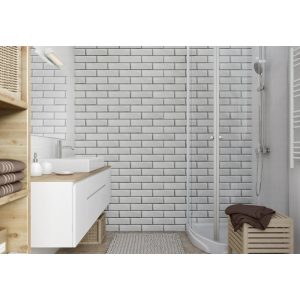   vilo motivo fehér tégla hatású beltéri falburkolat 2,65 m