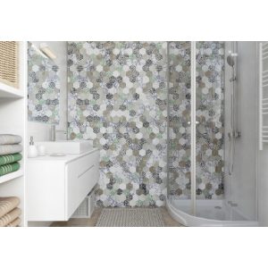 vilo motivo hexagon mintás beltéri falburkolat 2,65 m