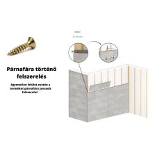 VOX Kerradeco textil hatású kötött hideg szürke beltéri falburkolat