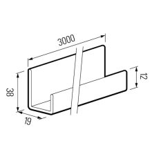 VOX FS-251 Univerzális Záróelem Betontölgy 3 M