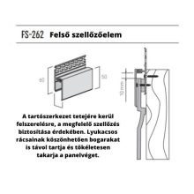 VOX FS-262  Felső szellőzőelem Malt Tölgy 3 M 