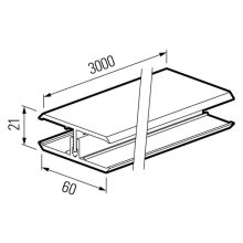 VOX FS-282  H Csatlakozóelem Karamell Tölgy 3 M