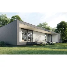 VOX Kerrafront homlokzati burkolat modern fa kvarc szürke négysávos panel 6m x 37cm