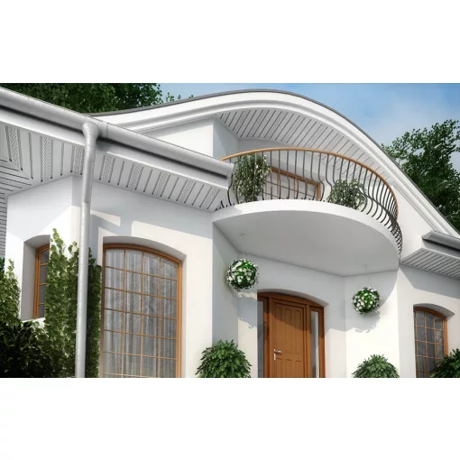 soffit infratop sima fehér ereszaljaburkolat 2.7m 
