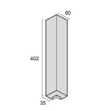 Külső sarokelem a PZ-607 univerzális profilhoz