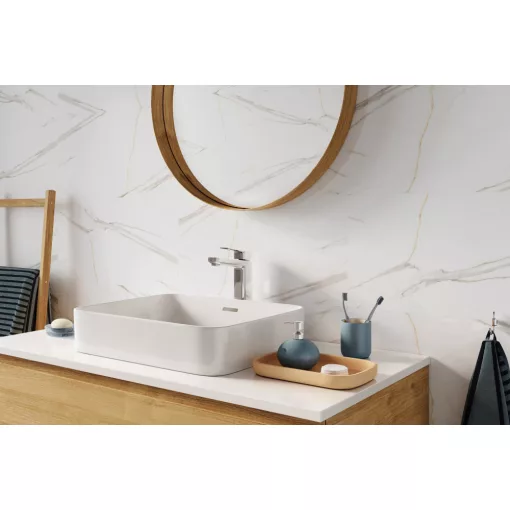 VILO SPC Calacatta Fehér Beltéri Falburkolat 30x60cm