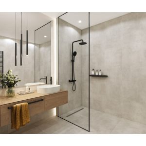 VILO SPC Beton színű Beltéri Falburkolat 265x120cm