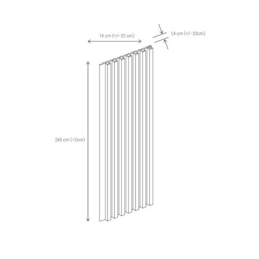 VILO MPC Harmony Wood S Moduláris panel 265x14,8cm