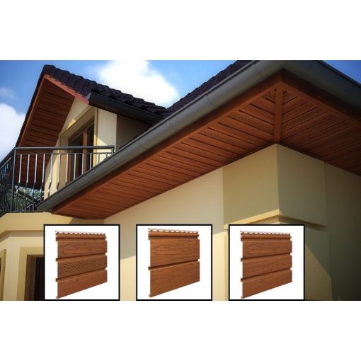 soffit fahatású ereszaljaburkolat 2.7m x 30cm széles